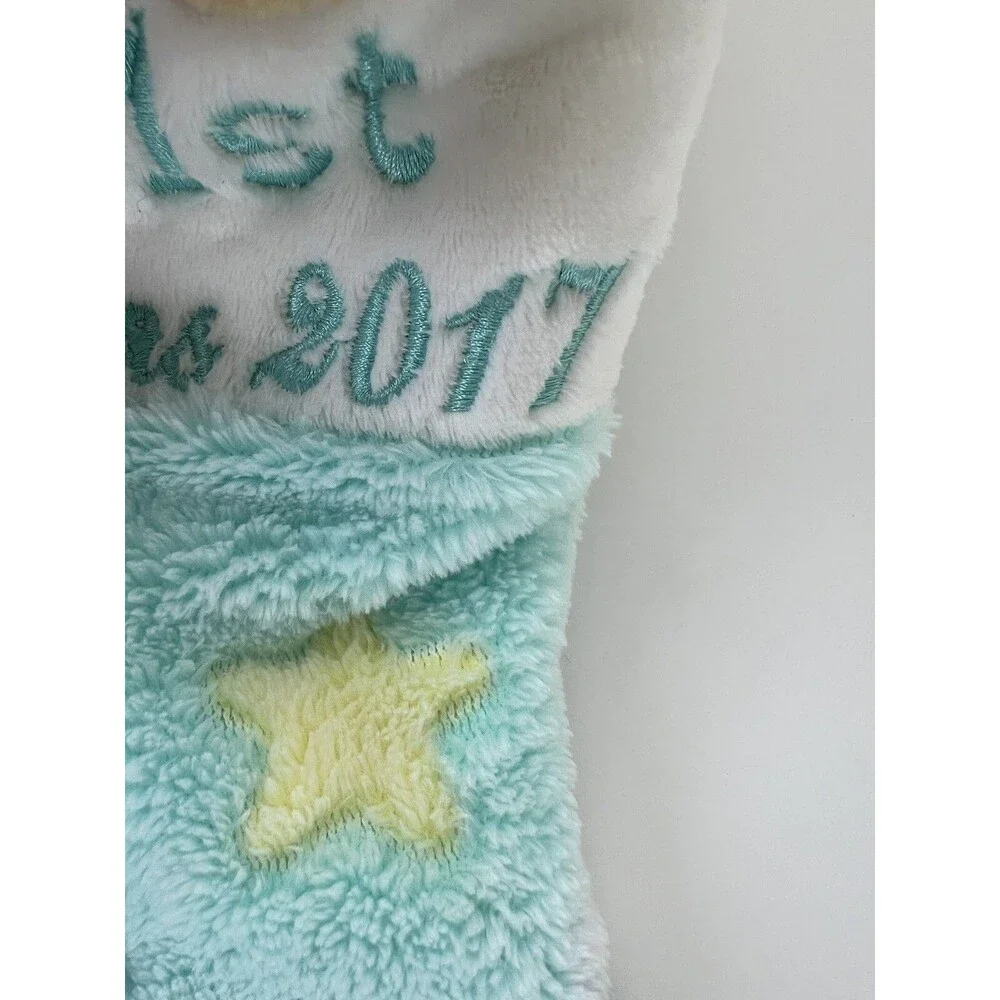 DanDee Plush Soft MY FIRST CHRISTMAS STOCKING/STUFFED BEAR 2017 Holiday Gift 12”